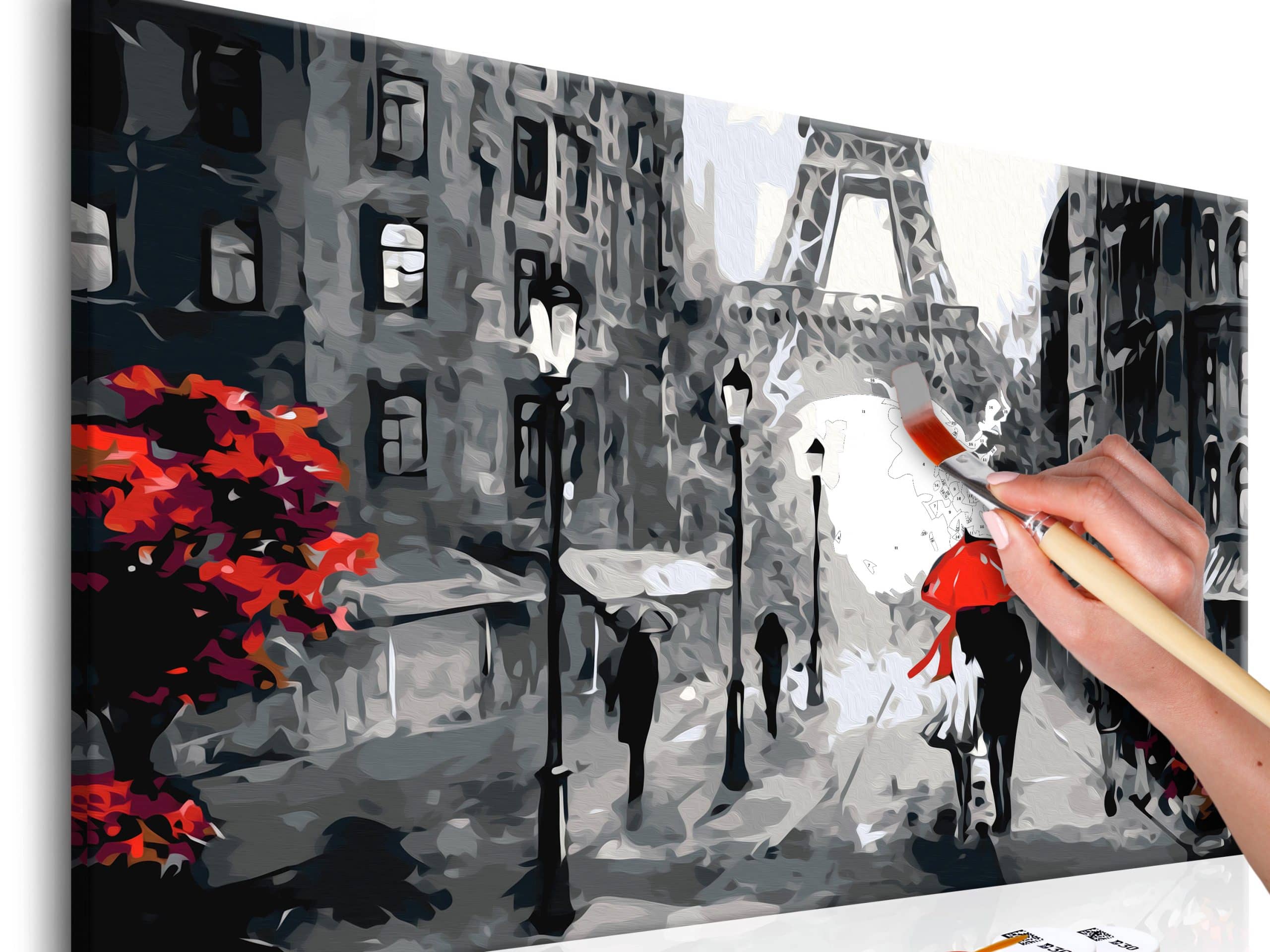 Obraz do samodzielnego malowania - Zakochani w Paryżu