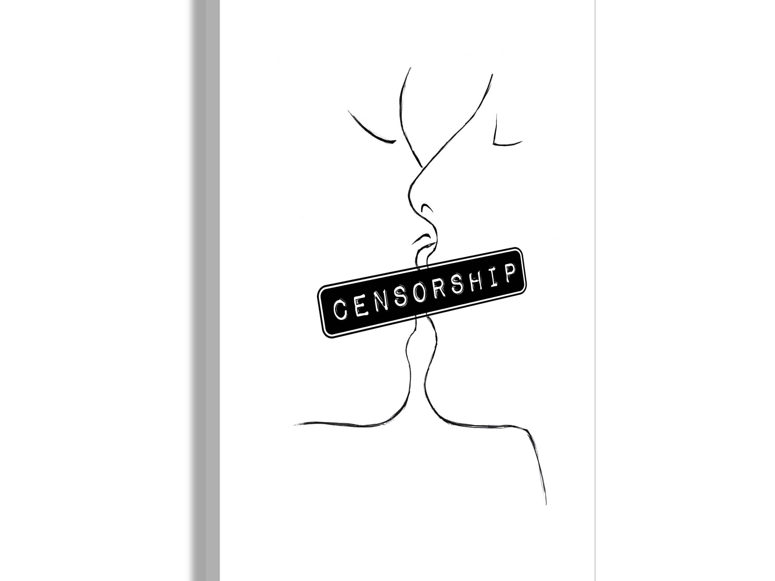 Obraz - Cenzura (1-częściowy) pionowy